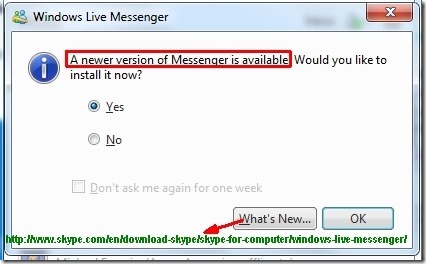 Windows Live Messenger New Version Prompt Is *Skype* | The Field Guide